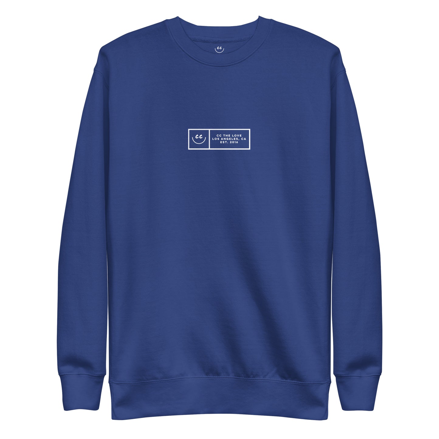Boxed Smile Fleece in Royal - Sweatshirt