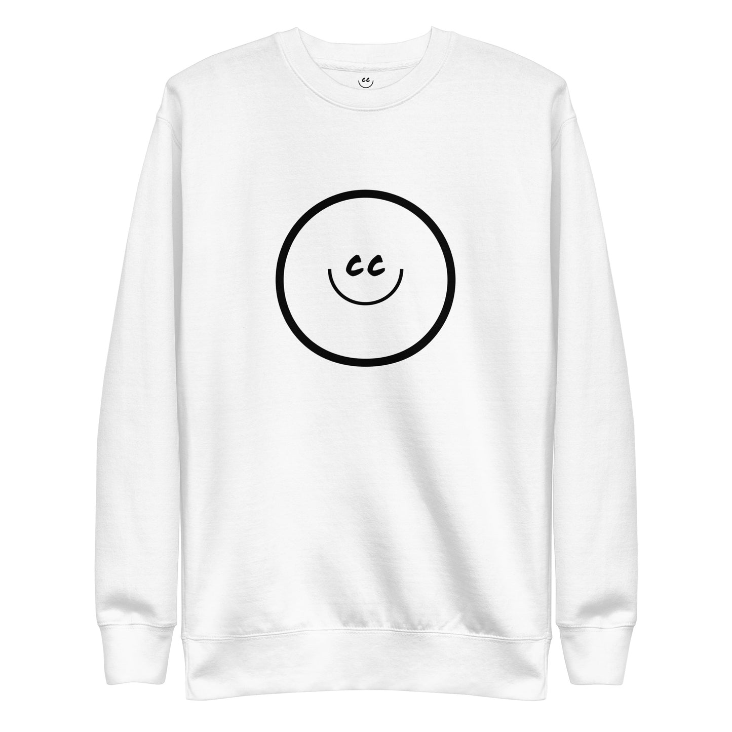 Big Smile Fleece in White - Sweatshirt