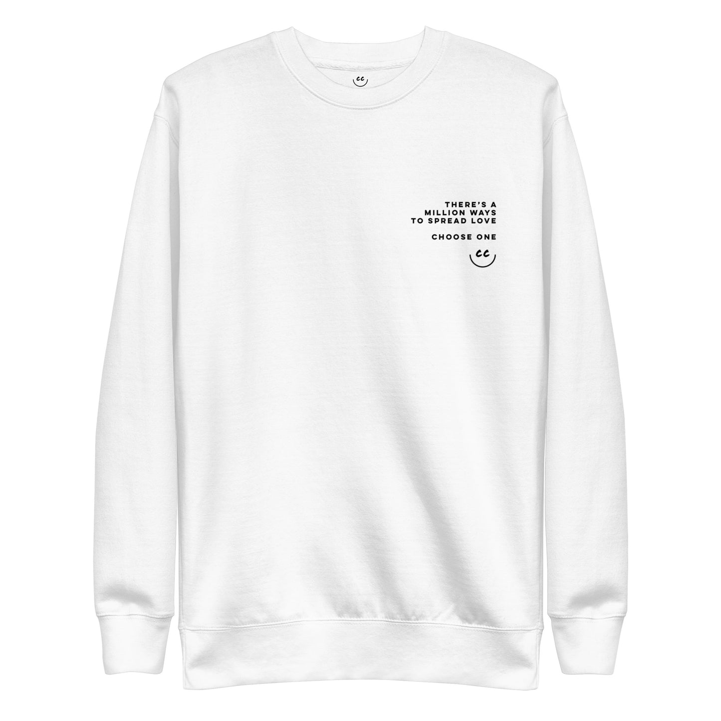 Million Smiles Fleece in White - Sweatshirt