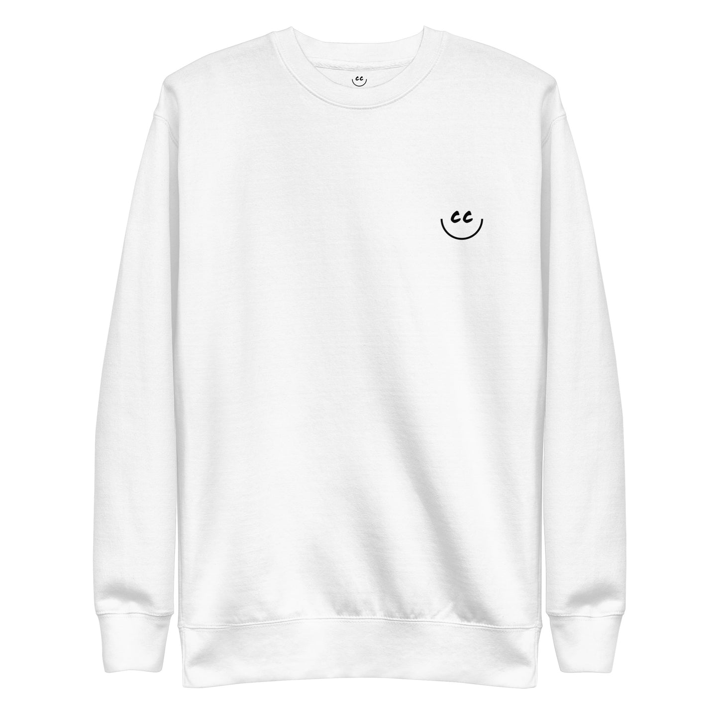 Heart Smile Fleece in White - Sweatshirt