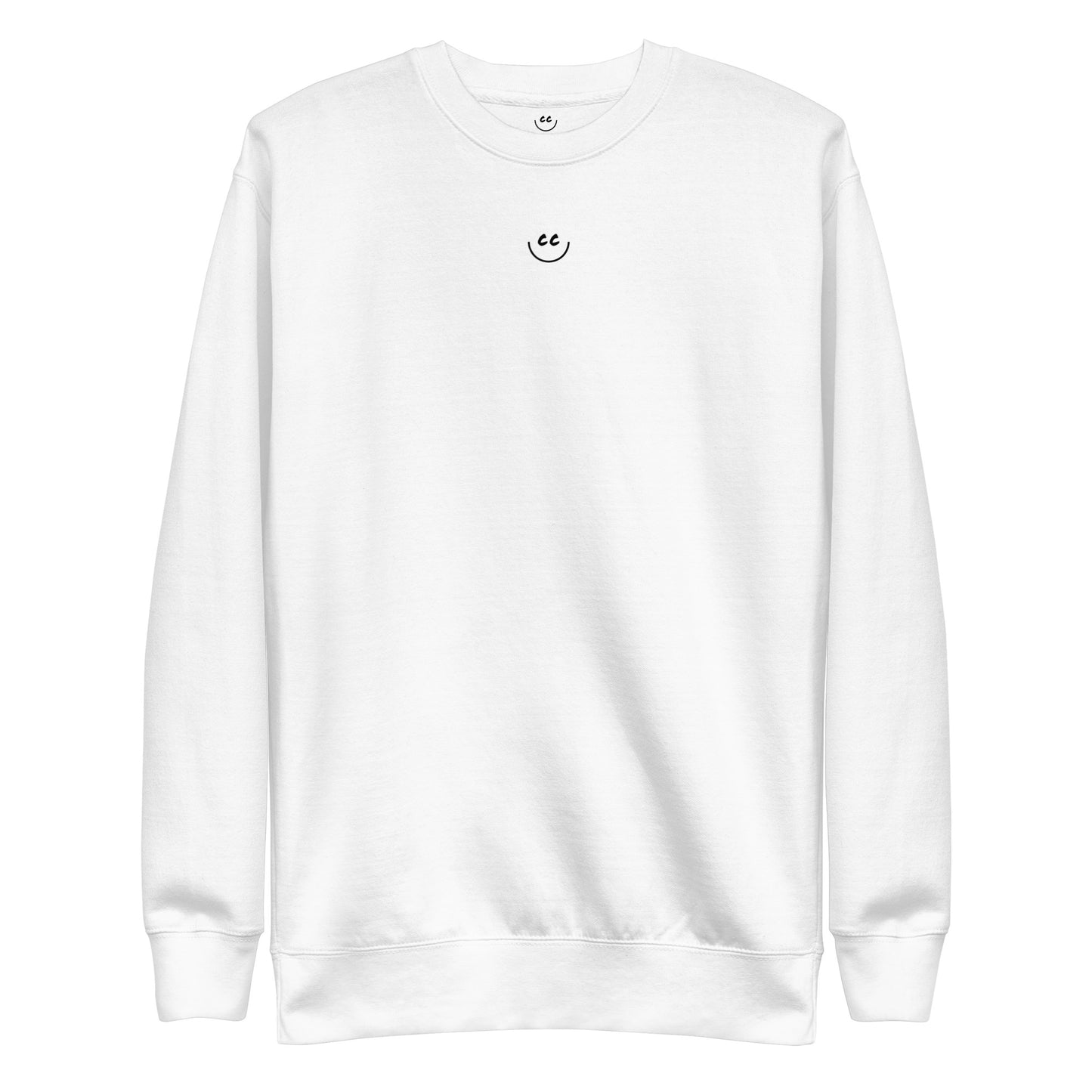 Little Smile Fleece in White - Sweatshirt