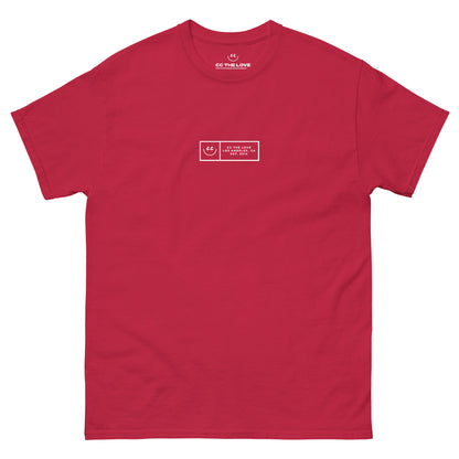 Boxed Smile Tee in Cardinal - Short Sleeve