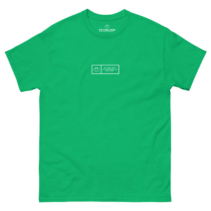 Boxed Smile Tee in Green - Short Sleeve