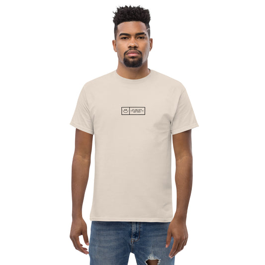 Boxed Smile Tee in Natural - Short Sleeve
