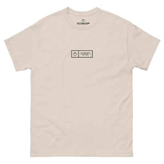 Boxed Smile Tee in Natural - Short Sleeve