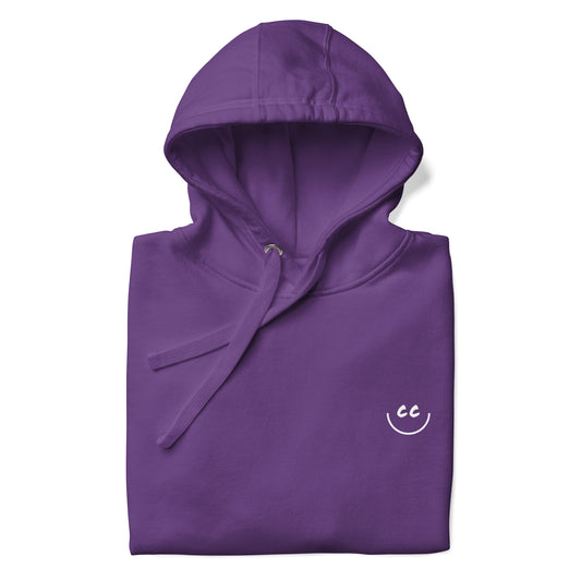Heart Smile Fleece in Purple - Hoodie