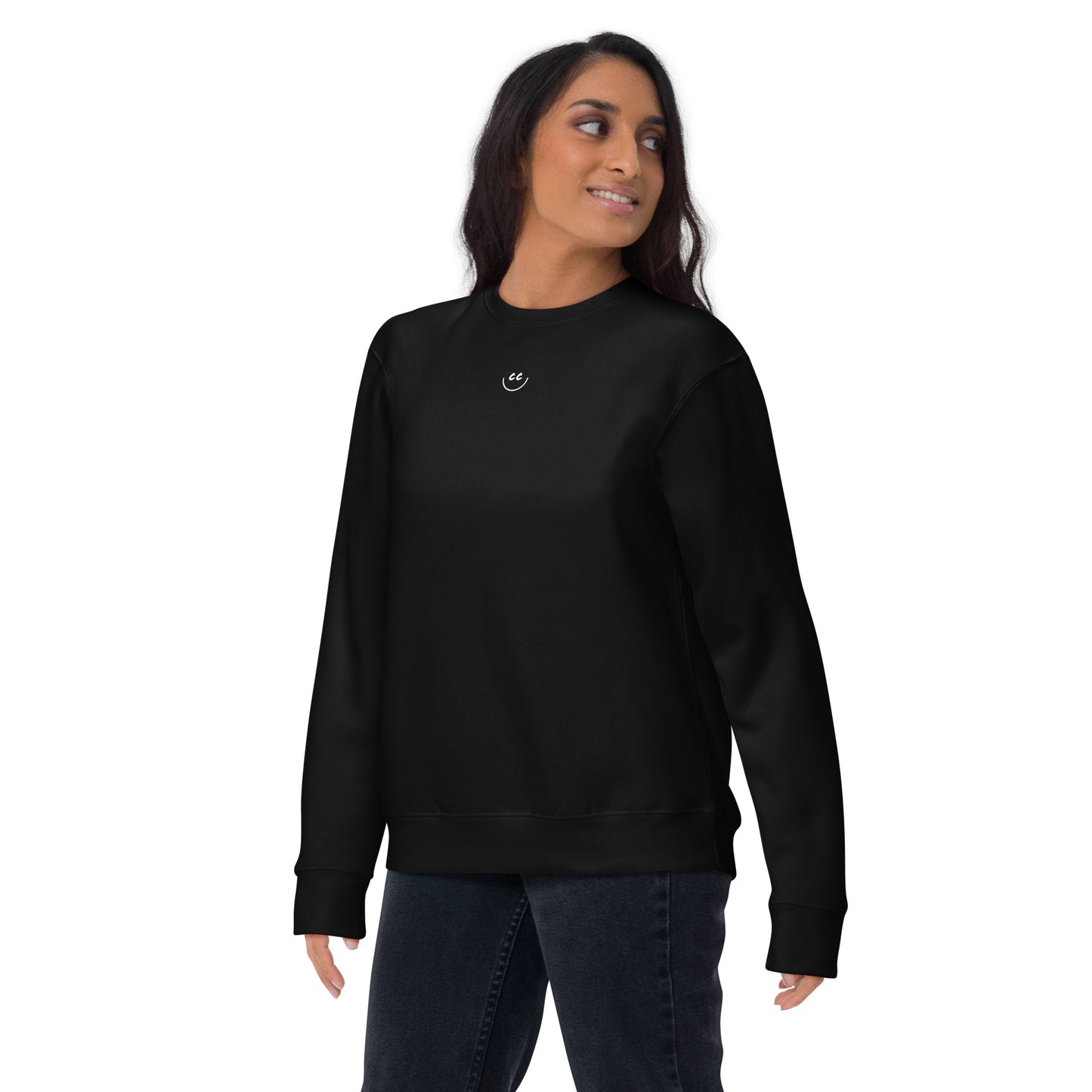 Little Smile Fleece in Black - Sweatshirt