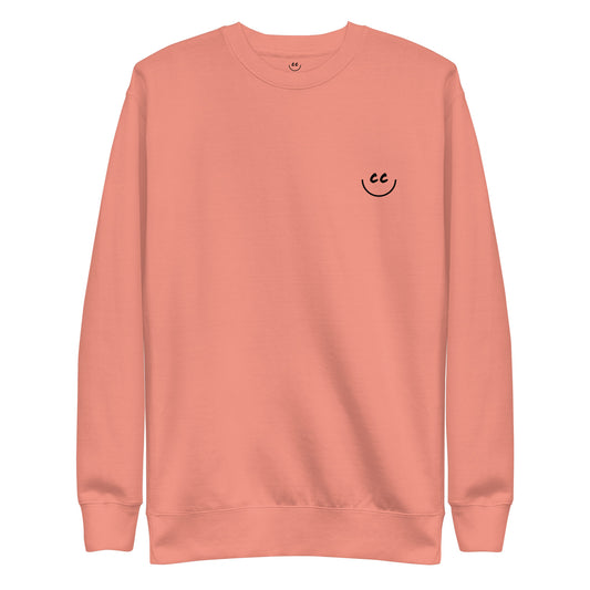 Heart Smile Fleece in Dusty Rose - Sweatshirt