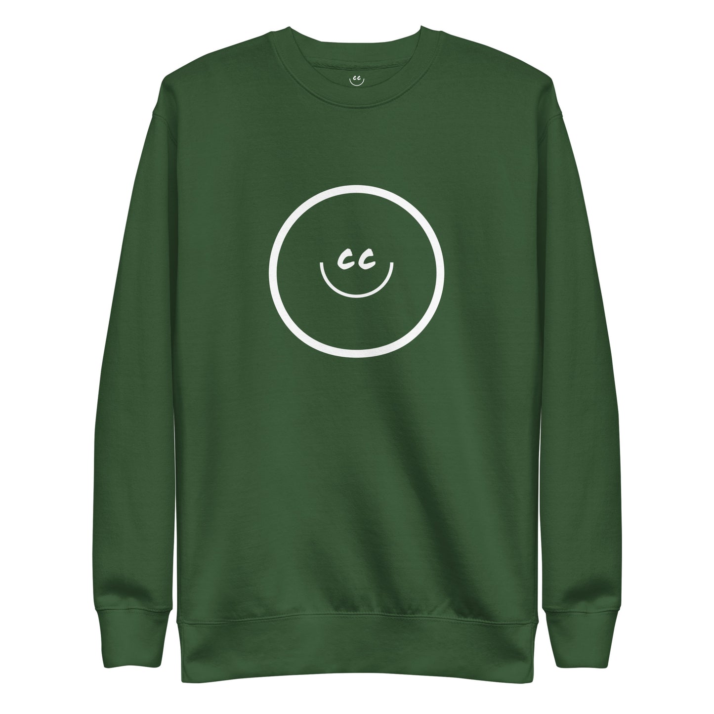Big Smile Fleece in Forest Green - Sweatshirt