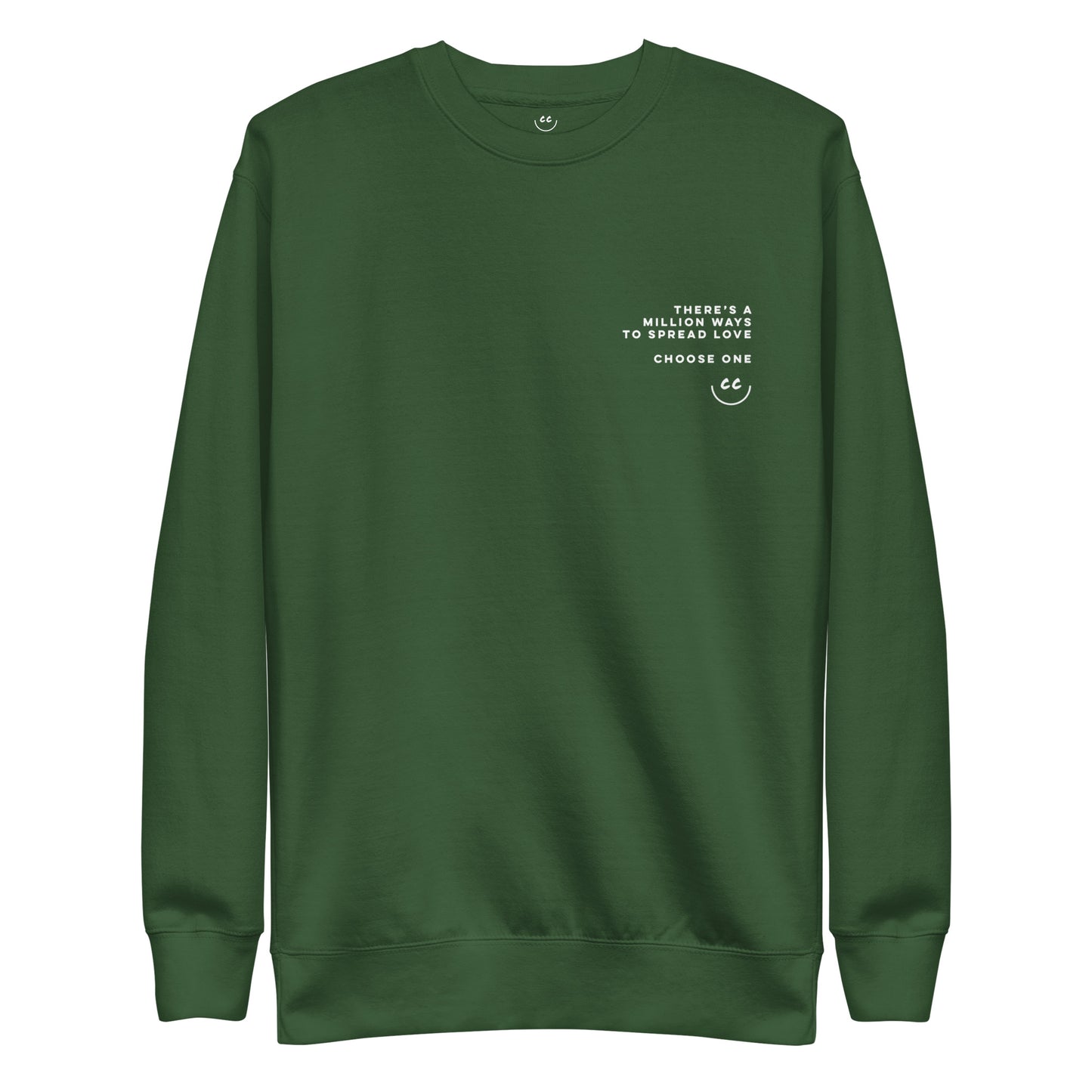 Million Smiles Fleece in Forest Green - Sweatshirt