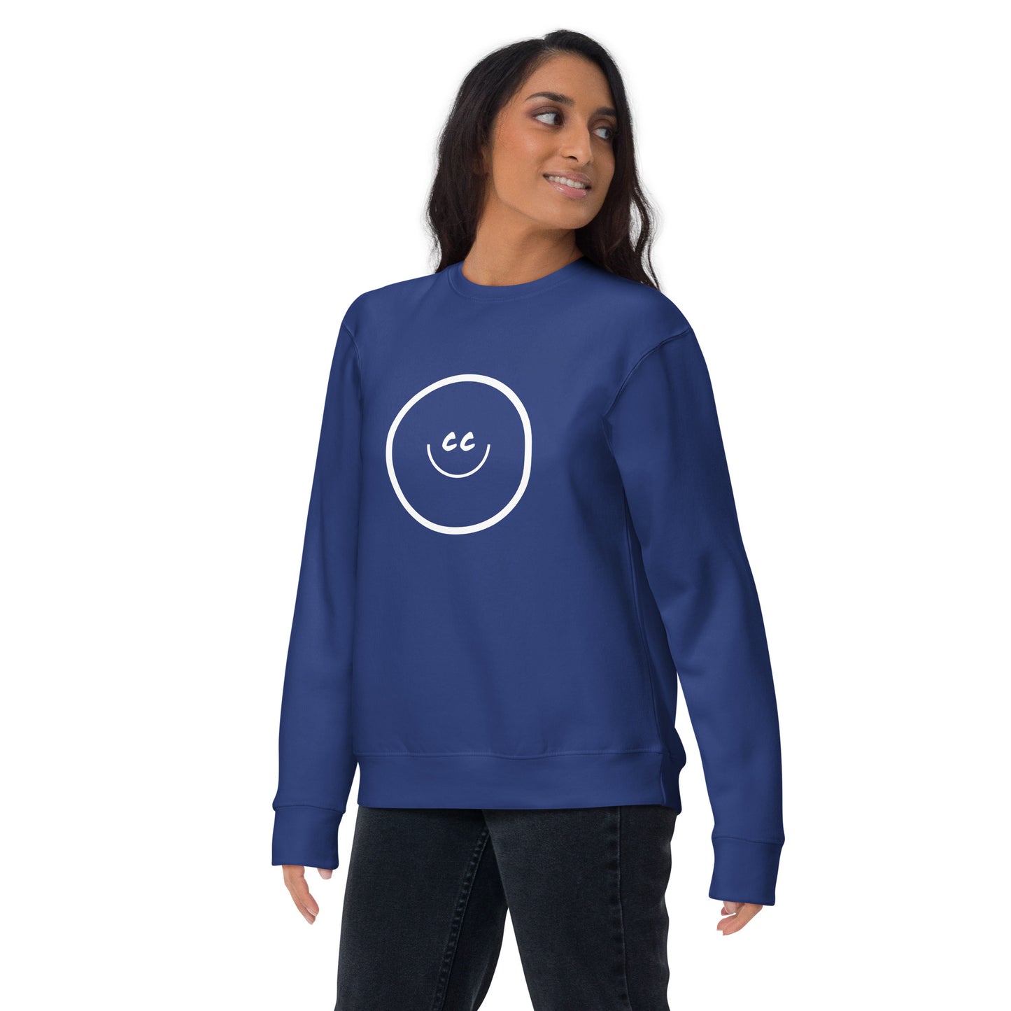 Big Smile Fleece in Royal - Sweatshirt